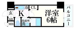 神戸駅 徒歩10分 15階の物件間取画像